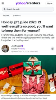 Bokeria Beauty just slipped into Yahoo’s Holiday Gift Guide 2025: 21 wellness gifts so good, you’ll want to keep them for yourself, right where a little sensual, hormone-aware magic belongs. 

I didn’t create Astral Noir, Rebel Radiance, and Bare It All to be “nice to have.”
I created them for the woman who’s rebuilding herself, rewriting her story, and refusing to shrink just because her hormones decided to remix the playlist.

So seeing Bokeria listed as a wellness gift you’ll want to hoard instead of wrap?
Yeah… that tracks.

To everyone who has:
✨ snuck their bottle into carry-ons and overnight bags
✨ sent me “I can’t stop touching my face” DMs
✨ told their friends “this is the oil”

This feature is ours. You made Bokeria a must-gift, must-keep, non-negotiable ritual.

Want to see what the hype (and the editors) are talking about?
Tap the link in bio to read the Yahoo feature and shop the trio you’ll absolutely consider keeping for yourself.

#BokeriaBeauty #NakedSkinRealRituals #GiftGuide2025 #WellnessButMakeItSensual